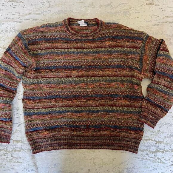 Botto Made in Italy 3D grandpa sweater 80s 90s vintage - Picture 2 of 12